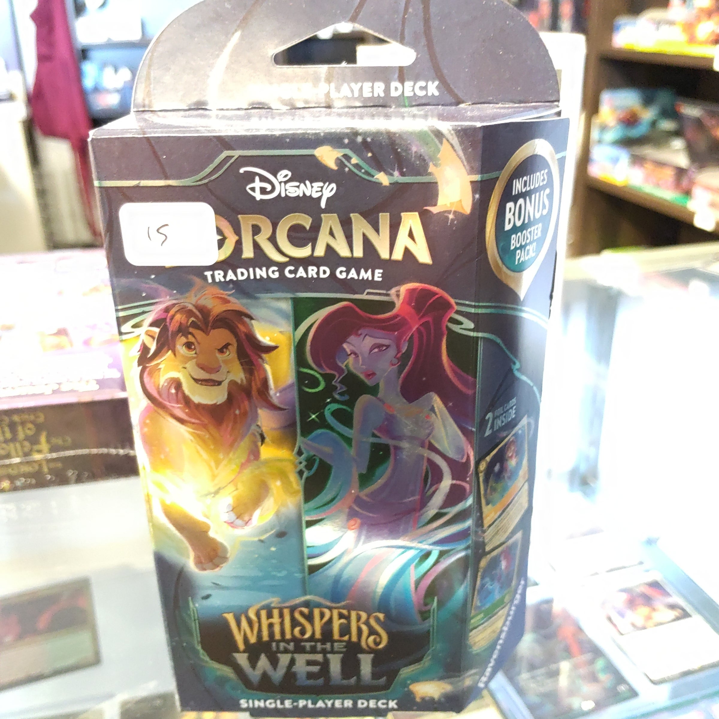 Ravensburger Disney Lorcana TCG: Whispers in the Well Single-Player Deck - Amber & Emerald - Engaging Gameplay - Over 200 Original Disney Artworks | Cosmic Hearth Games Ravensburger Disney Lorcana TCG: Whispers in the Well Single-Player Deck - Amber & Emerald - Engaging Gameplay - Over 200 Original Disney Artworks | Cosmic Hearth Games